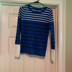Long sleeve striped express sweater
